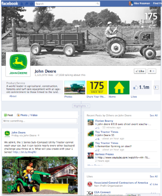 John Deere Facebook Page