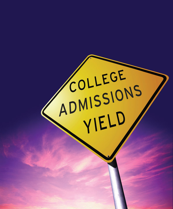 college admissions yield strategies