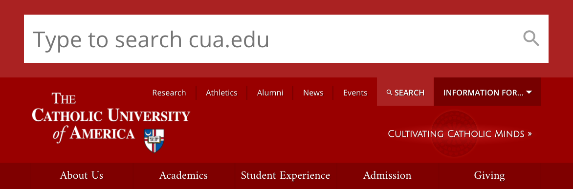 CUA Search Bar