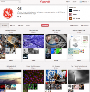 GE Pinterest Page