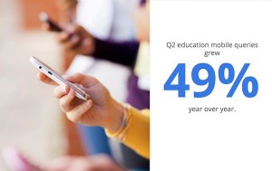 mobile higher education searches