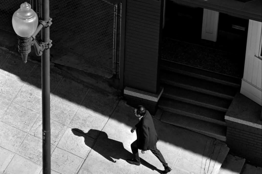 Man Walking Up San Francisco Street