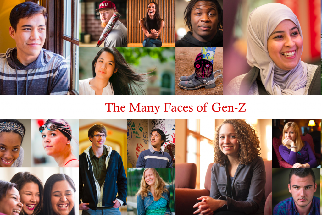 Image showingmany faces of gen Z