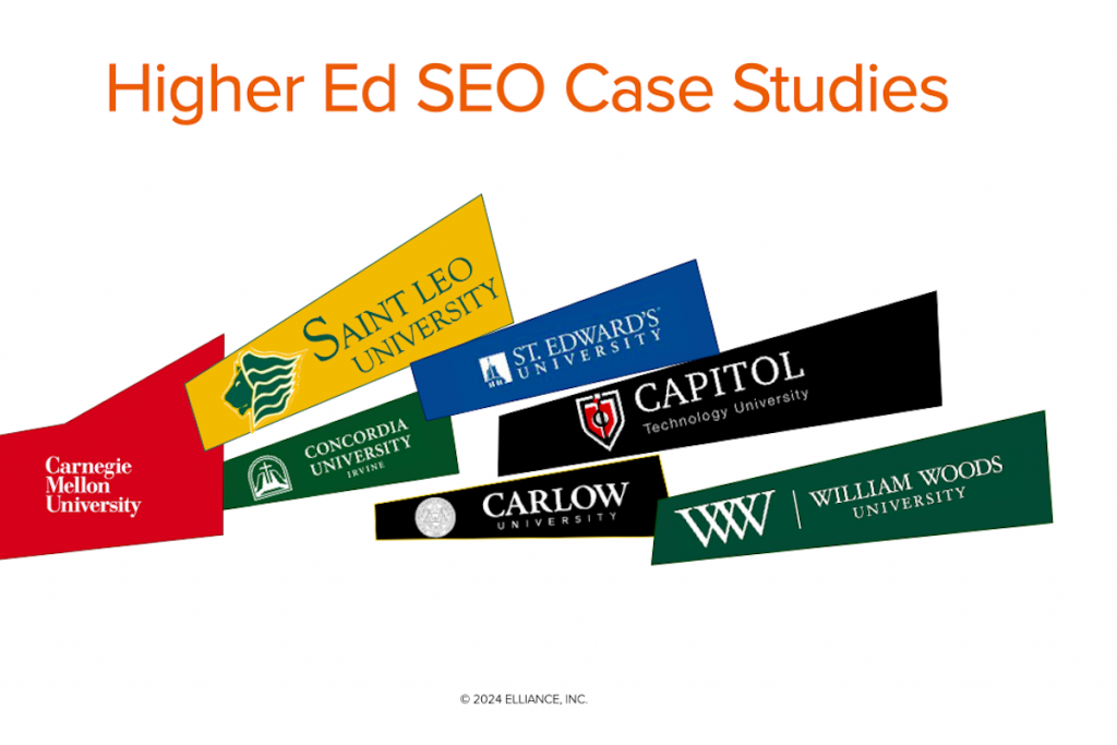 Higher Education SEO Case Studies for Growing Undergraduate Graduate Adult Online and International Student Enrollment